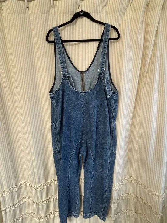 Free People High Roller Jumpsuit / Denim Overalls - Picture 2 of 3